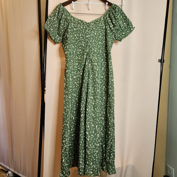 Maxi Long Flowery Dress, medium, summer dress, , shein - Picture 2 of 8